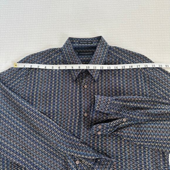 Vintage Jhane Barnes Geometric Pattern Men's Casual Button Down Shirt Size M - Picture 4 of 8